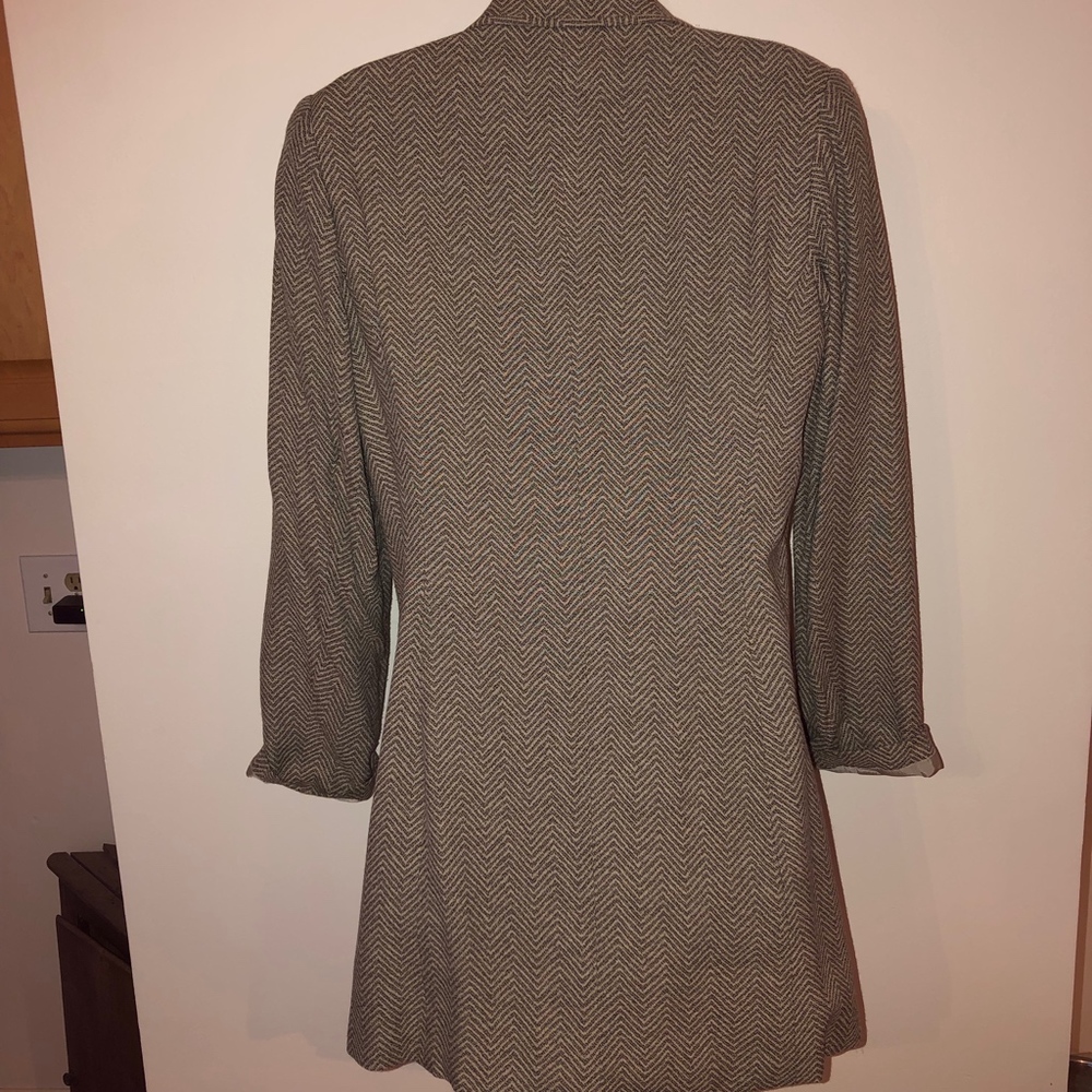 Halston Rayon/Wool Long Lined Jacket/Beautiful - image 8